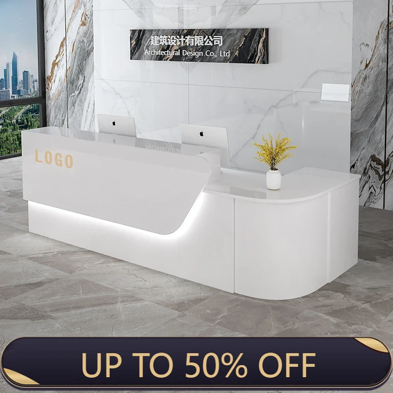 Office Furniture Bali - Storage Luxury Reception Desk Senior Custom