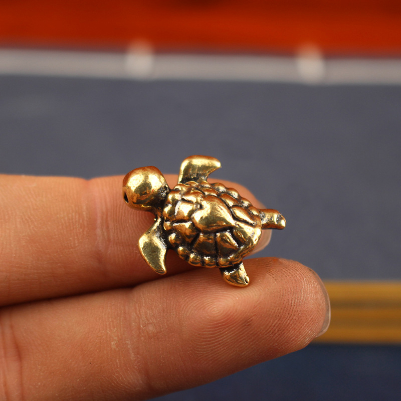 Office Furniture Loft - Brass Turtle Figurine​ - Vintage Tortoise