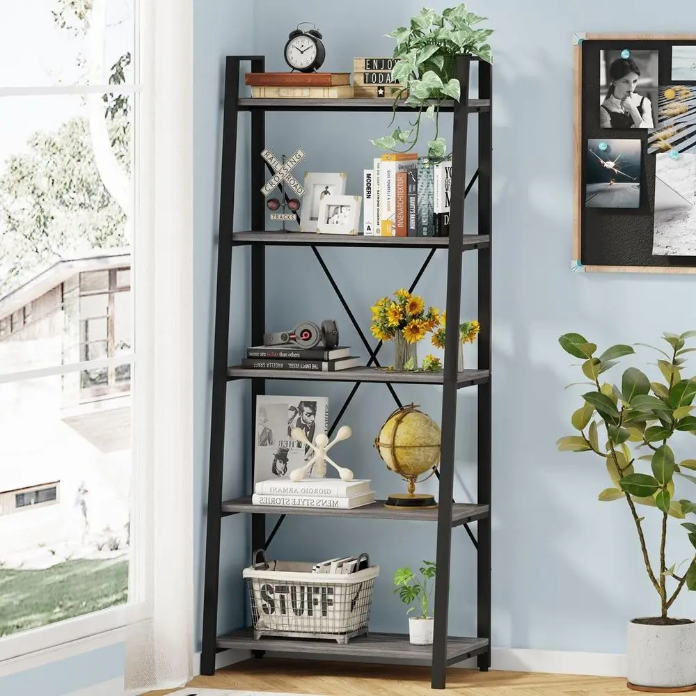 5-Tier Ladder Bookshelf, Indus - Bookshelf 5 Tier recension och pris