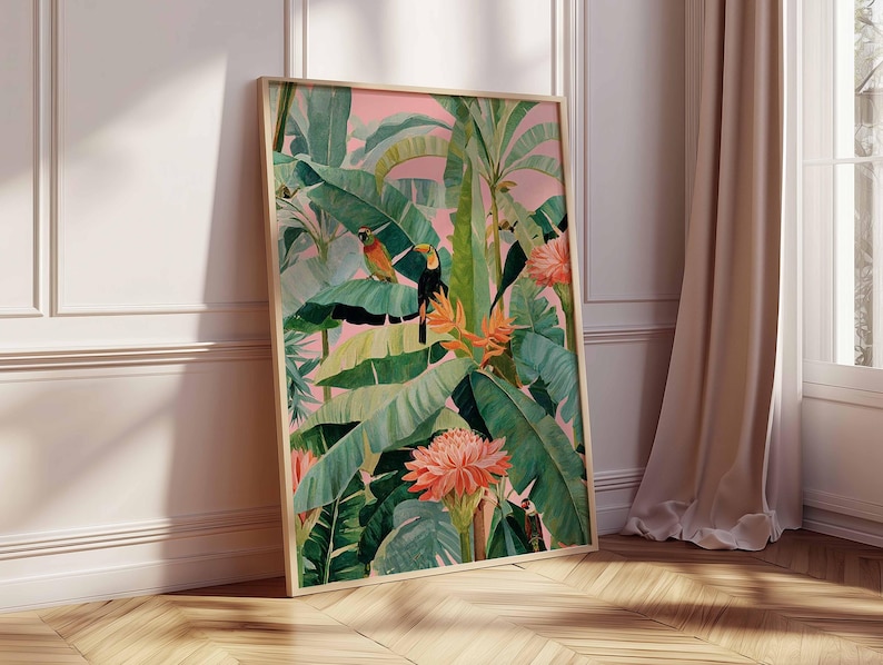 1pc Retro Tropical Canvas Post - Office Furniture Loft recension och pris