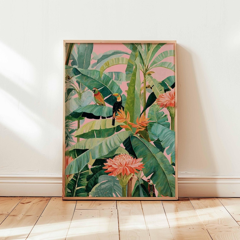 1pc Retro Tropical Canvas Post - Office Furniture Loft recension och pris