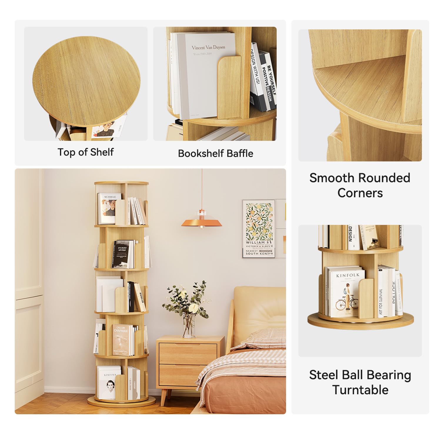 Baby Cabinet 5 Tall Tiers Floo - Bookshelf 5 Tier recension och pris