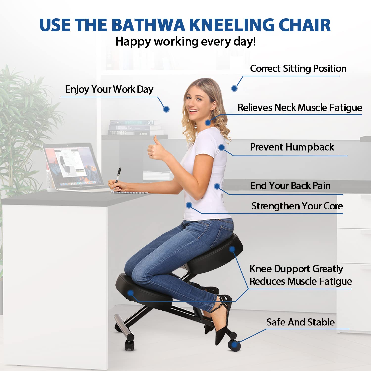 Kneeling Chair Ergonomic for O - Office Furniture Ergonomic recension och pris