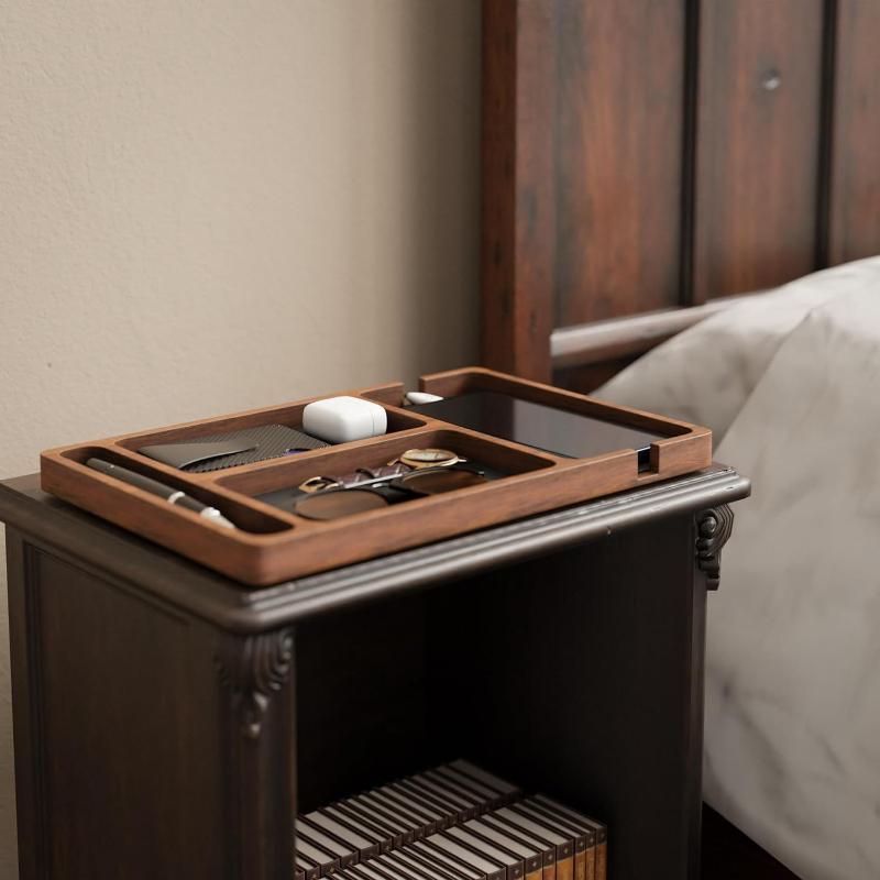 Wooden Office Desktop Storage  - Telephone Headset Office recension och pris