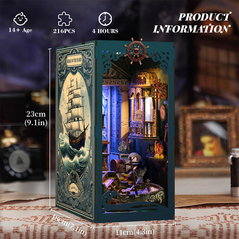 3D Wooden DIY Bookend Puzzle H - Office Furniture Loft recension och pris