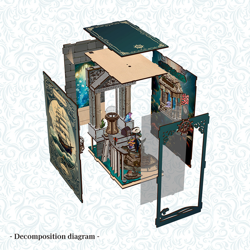 3D Wooden DIY Bookend Puzzle H - Office Furniture Loft recension och pris