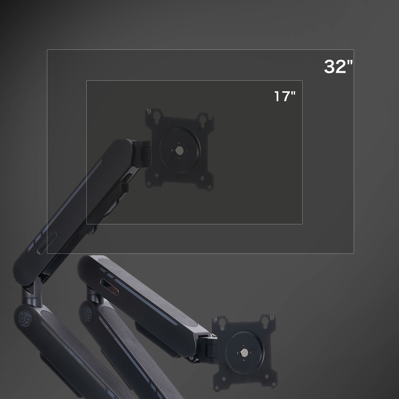 New Arrival Gas Spring Desk Mo - Adjustable Monitor Mount recension och pris