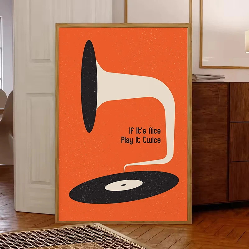 Mid Century Vinyl Record Canva - Office Furniture Loft recension och pris