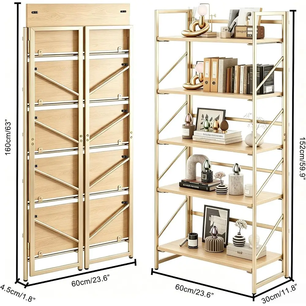 2-in-1 Convertible Bookshelf,  - Bookshelf 5 Tier recension och pris