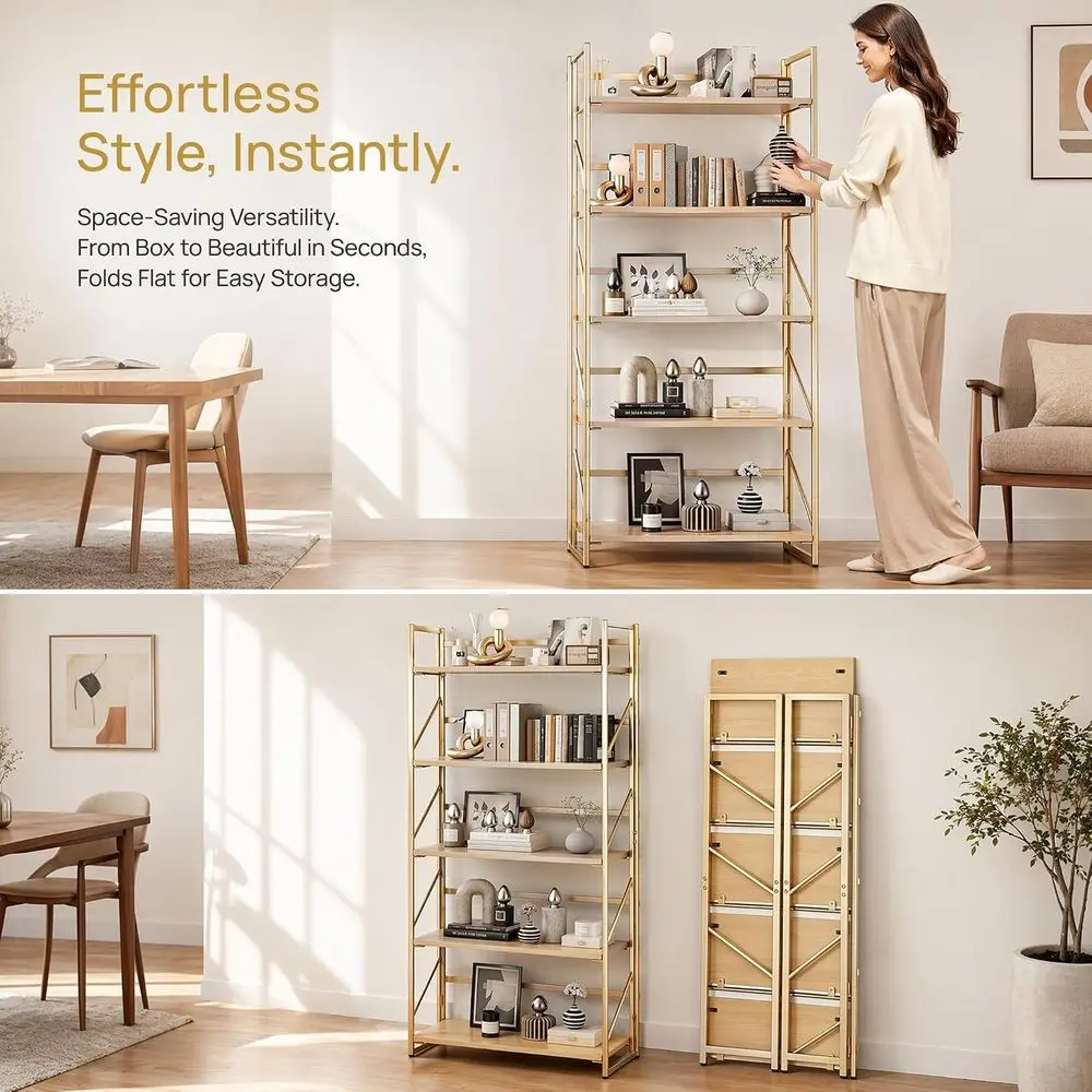 2-in-1 Convertible Bookshelf,  - Bookshelf 5 Tier recension och pris