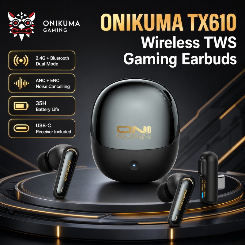 ONIKUMA TX610 Wireless Gaming  - Telephone Headset Office recension och pris