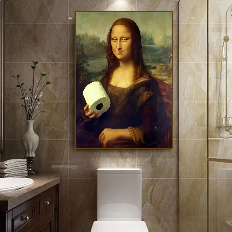1pc Funny Abstract Bathroom To - Office Furniture Loft recension och pris