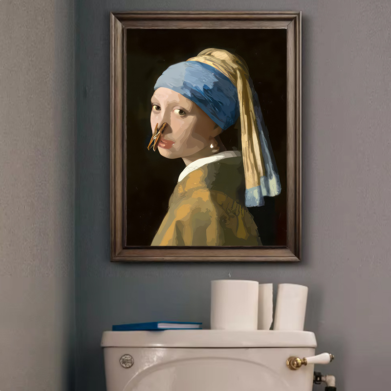 1pc Funny Abstract Bathroom To - Office Furniture Loft recension och pris