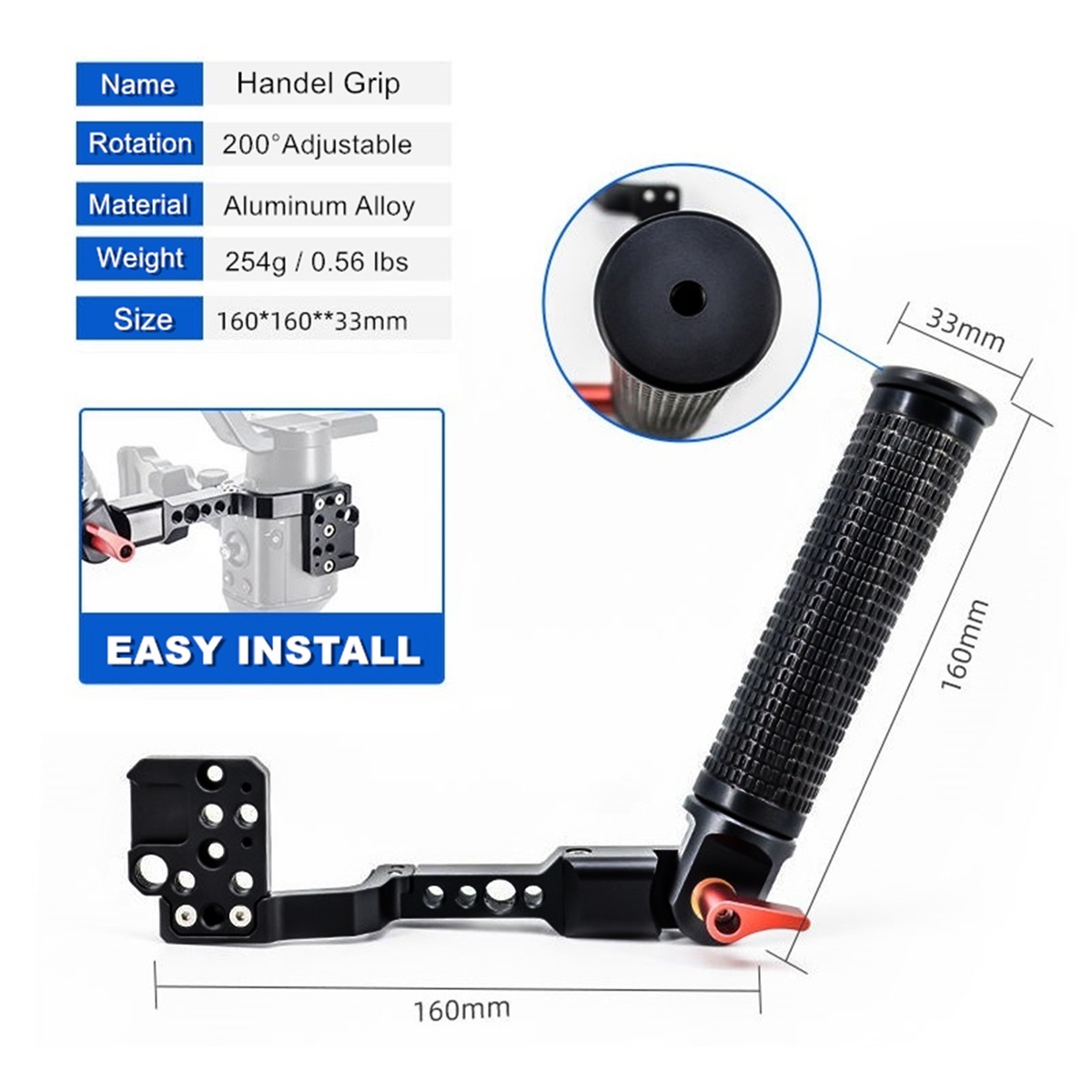 for DJI Ronin S SC RSC2 Gimbal - Adjustable Monitor Mount recension och pris