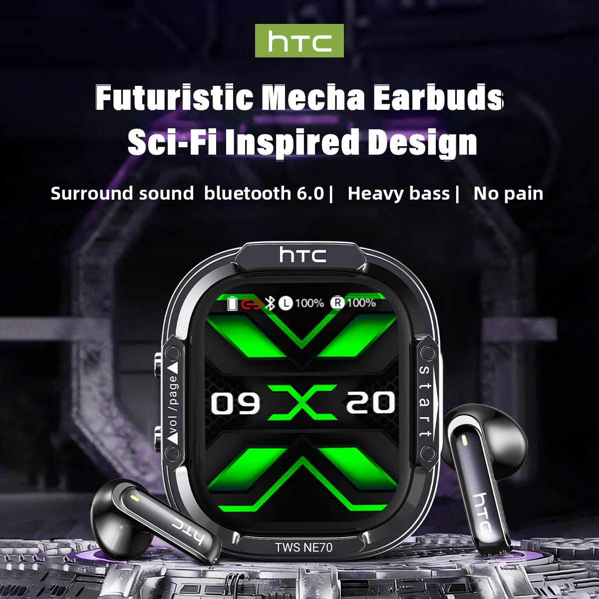 HTC NE70 Bluetooth V6.0 Headph - Telephone Headset Office recension och pris