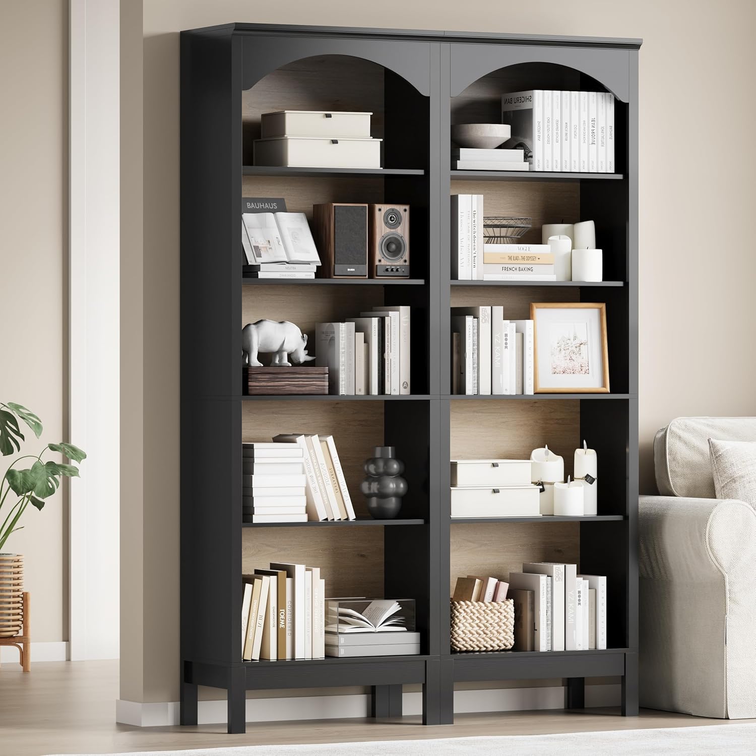 Arched Bookshelf with 5 Tier O - Bookshelf 5 Tier recension och pris