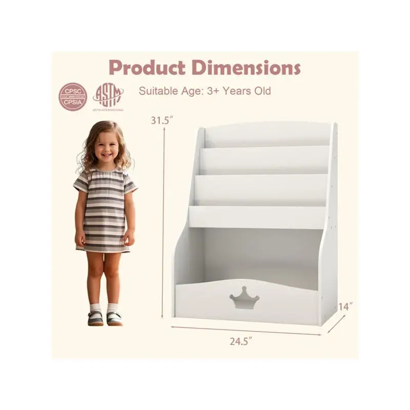 3-Tier Bookshelf & Toy Storage - Bookshelf 5 Tier recension och pris