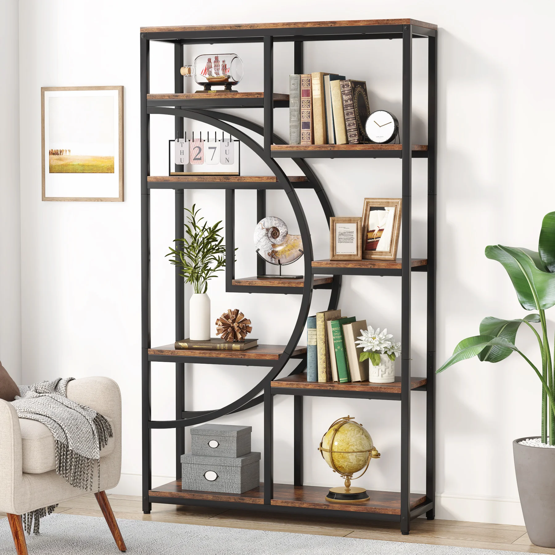 Tribesigns Bookshelf Industria - Bookshelf 5 Tier recension och pris