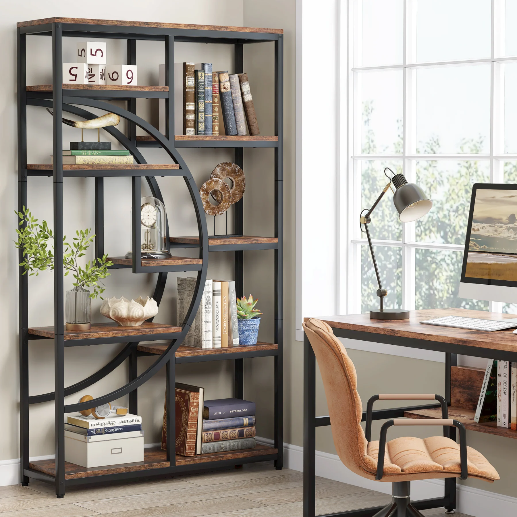 Tribesigns Bookshelf Industria - Bookshelf 5 Tier recension och pris